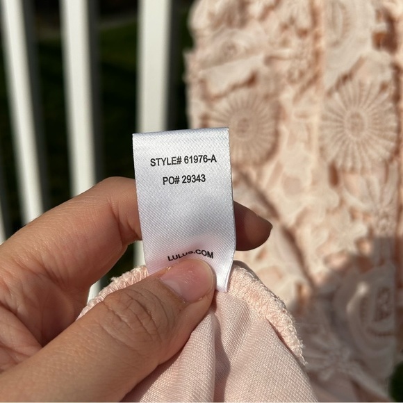 Lulus Love Poem Blush Pink Lace Mini Dress - Picture 6 of 10